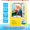 giấy in ảnh 2 mặt A4 định lượng 260gsm