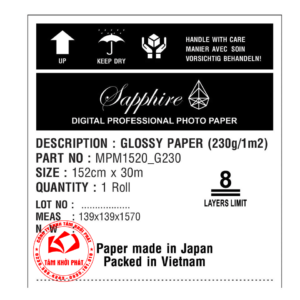 Giấy in ảnh cuộn Sapphire Mitsubishi Japan - Ảnh 4