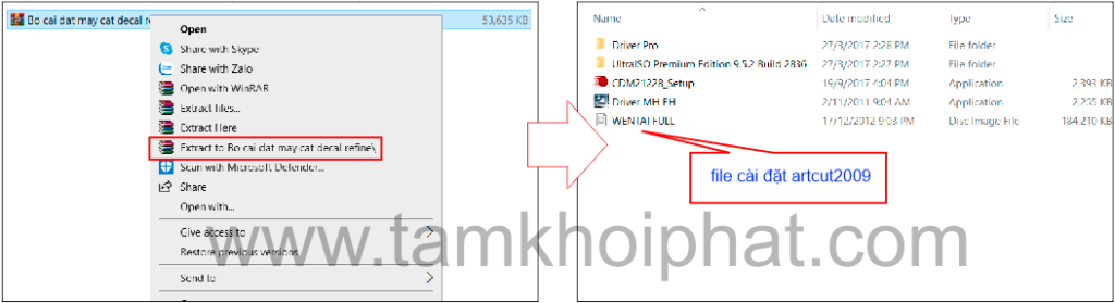 hướng dẫn cài đặt phần mềm artcut2009