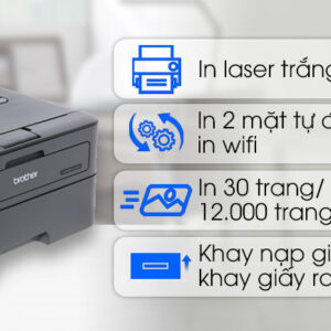 Máy in Brother HL-L2366DW - Ảnh 3