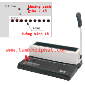 Máy đóng gáy xoắn cuộn ốc Binder C338 - Ảnh 2
