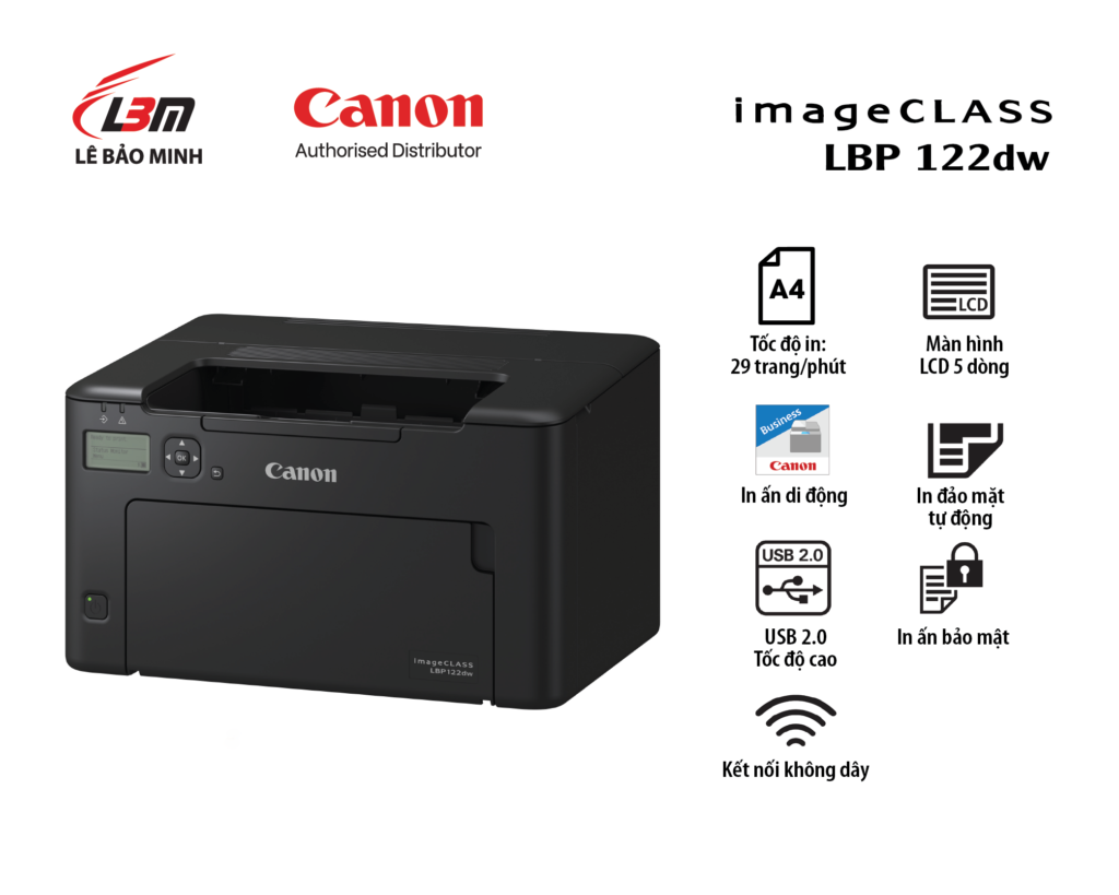 Máy in laser đen trắng Canon LBP 122DW