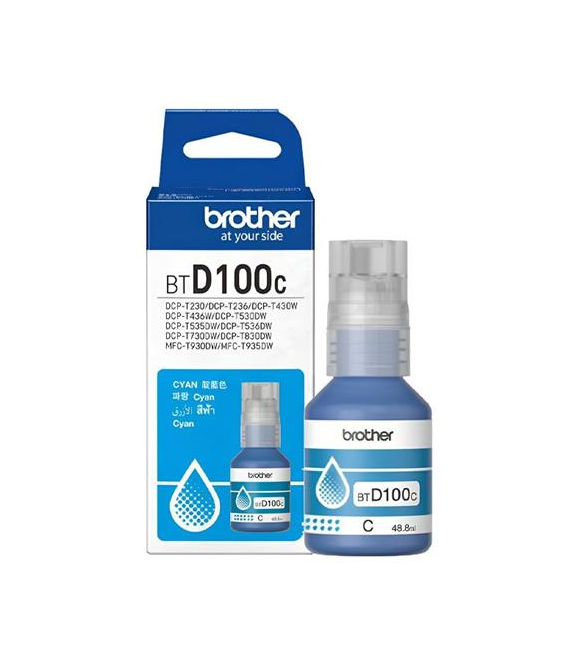 Mực in Brother BTD100C màu xanh