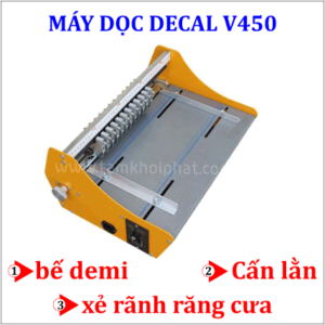 Máy cắt demi - cấn lằn - xé rảnh V450