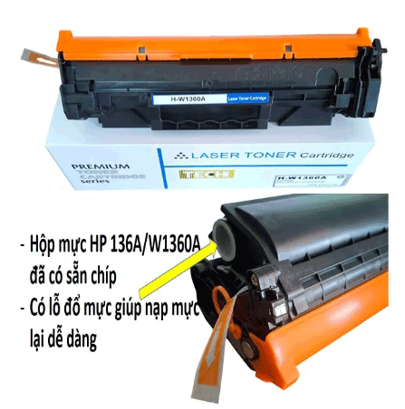 Hộp mực in laser HP 136A