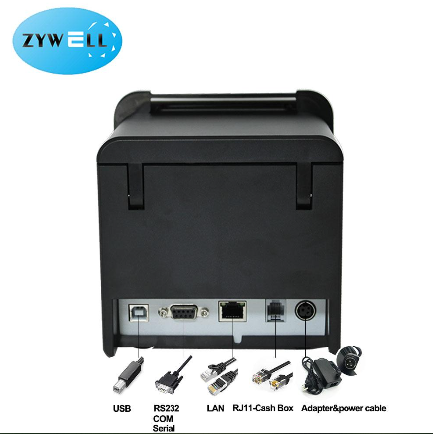 Máy in bill Zywell ZY905 hỗ trợ Wifi và LAN